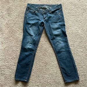 Express Women's Blue Ankle & Cropped Jeans